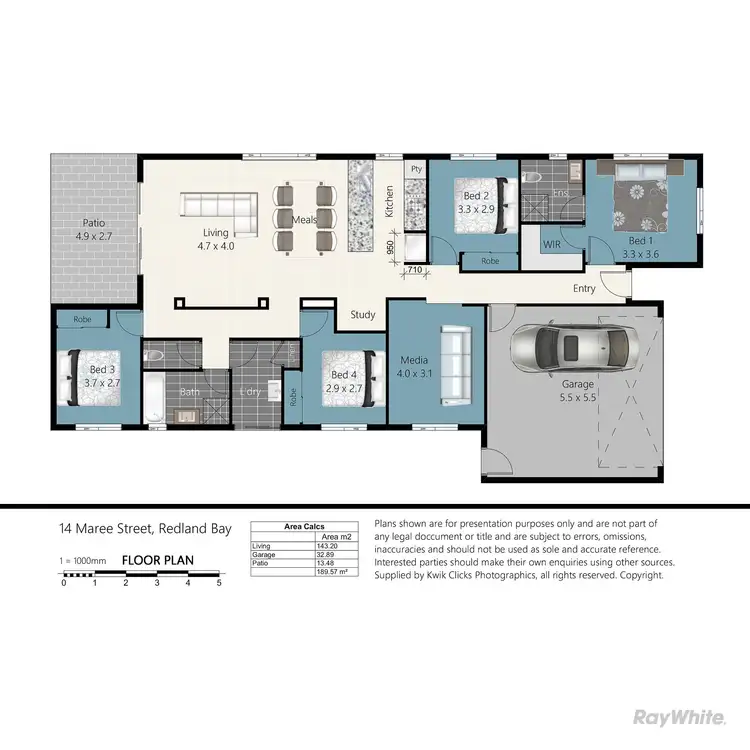 Floorplan of Homely house listing, 14 Maree Place, Redland Bay QLD 4165