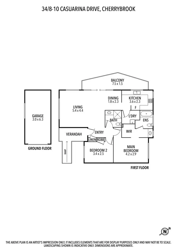 Floorplan of Homely retirement listing, 34/8-10 Casuarina Drive, Cherrybrook NSW 2126