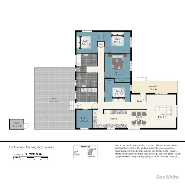 Floorplan of Homely house listing, 279 Colburn Avenue, Victoria Point QLD 4165