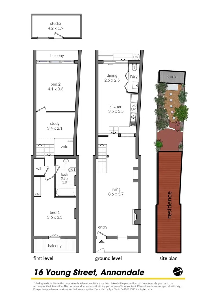 Floorplan of Homely house listing, 16 Young Street, Annandale NSW 2038