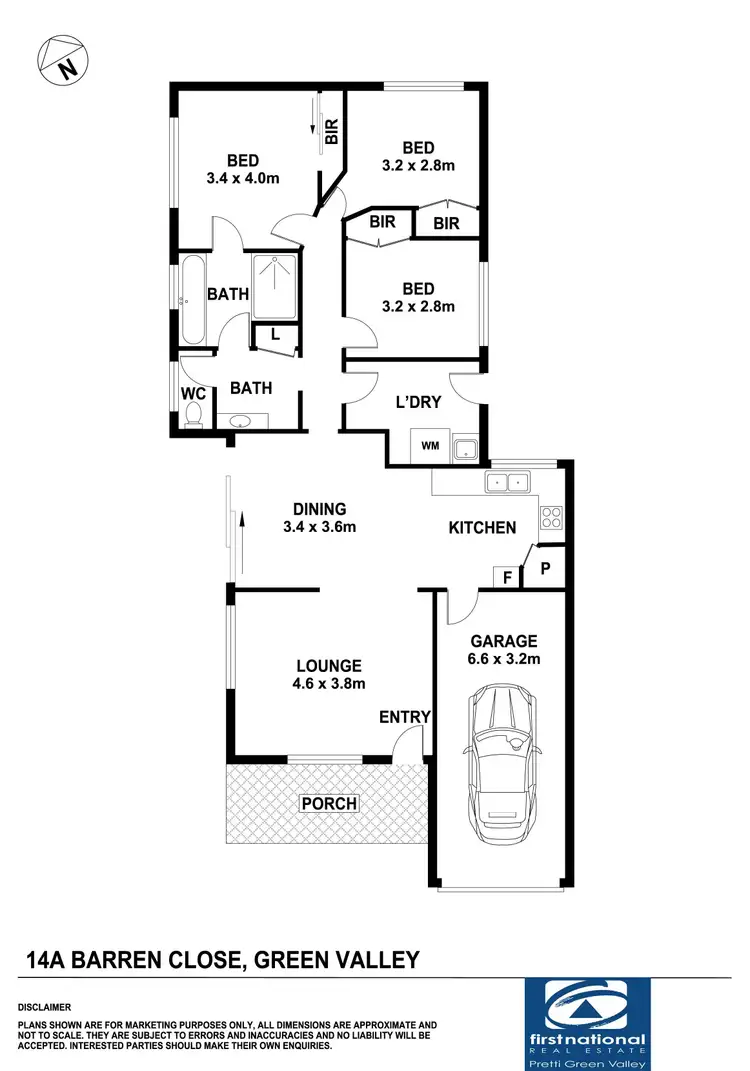 Floorplan of Homely other listing, 14A Barren Close, Green Valley NSW 2168