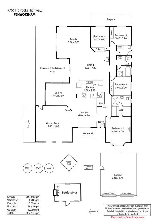 Floorplan of Homely house listing, 7760 Horrocks Highway, Penwortham SA 5453