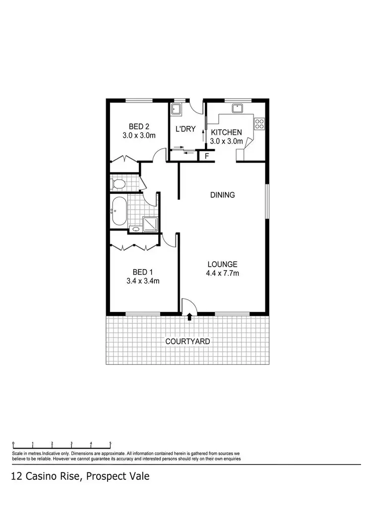 Floorplan of Homely unit listing, 34/12 Casino Rise, Prospect Vale TAS 7250
