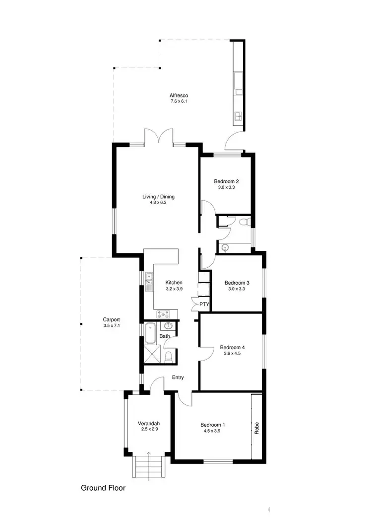 Floorplan of Homely house listing, 48 Wilson Street, Bassendean WA 6054