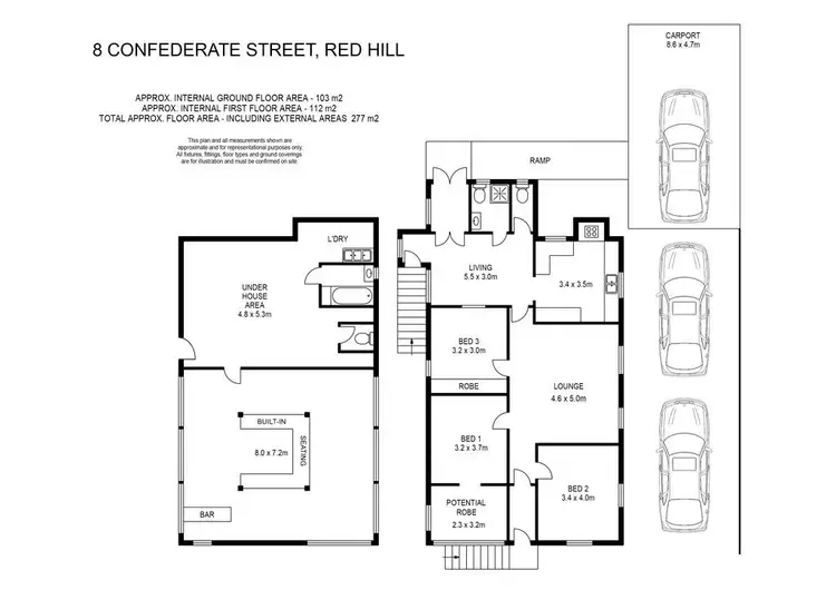 Floorplan of Homely house listing, 8 Confederate Street, Red Hill QLD 4059