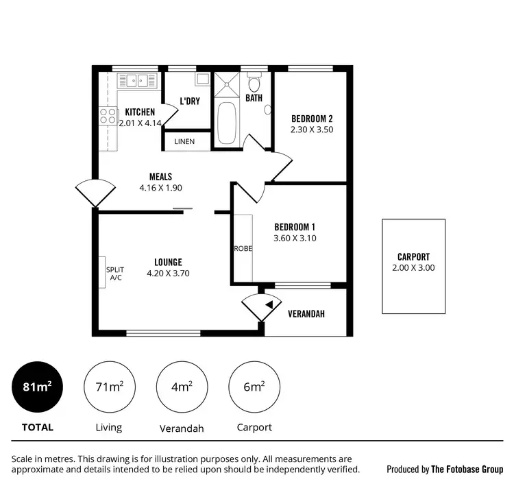 Floorplan of Homely unit listing, 4/73 George Street, Norwood SA 5067