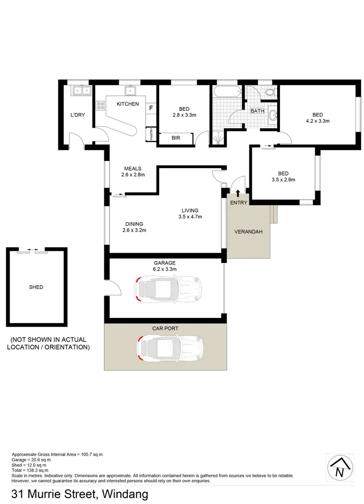 Floorplan of Homely house listing, 31 Murrie Street, Windang NSW 2528