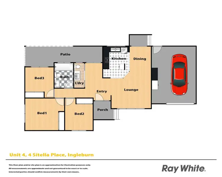 Floorplan of Homely villa listing, 4/4 Sitella Place, Ingleburn NSW 2565