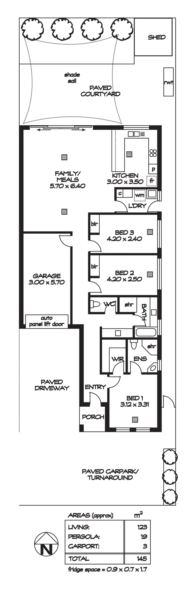 Floorplan of Homely house listing, 16C Whysall Road, Greenacres SA 5086