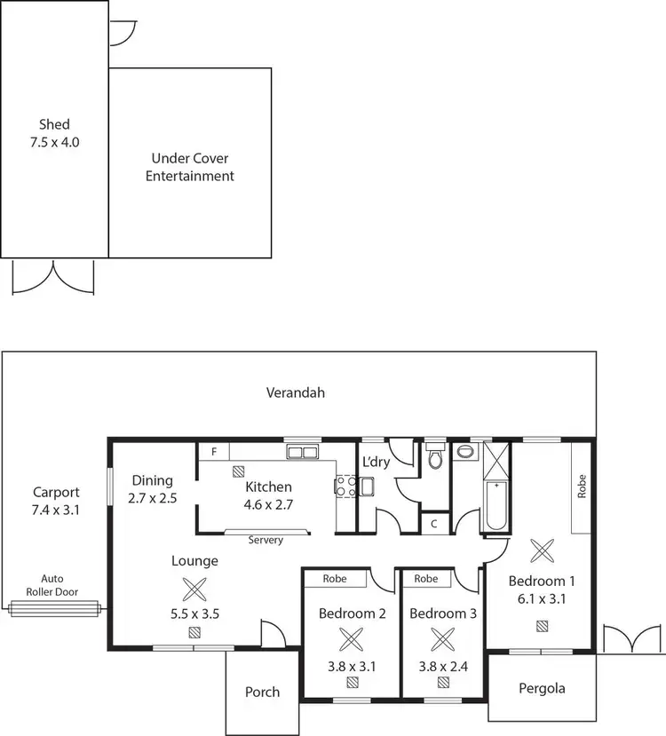 Floorplan of Homely house listing, 9 Howden Road, Fulham SA 5024