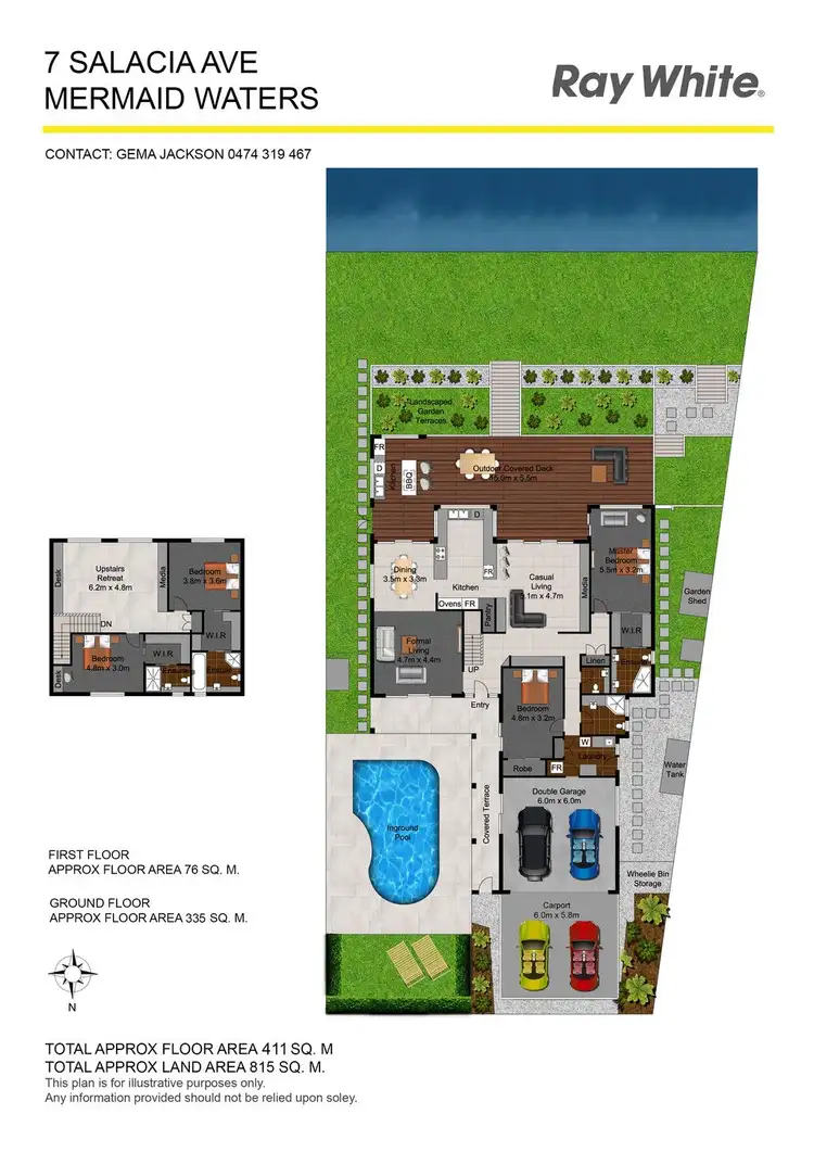 Floorplan of Homely house listing, 7 Salacia Avenue, Mermaid Waters QLD 4218