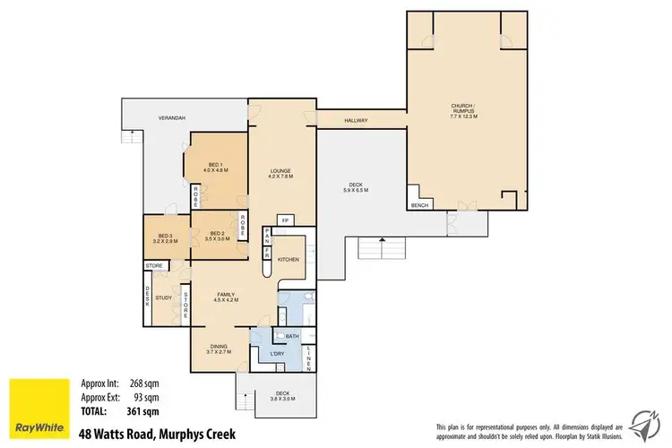 Floorplan of Homely rural property listing, 48 Watts Road, Murphys Creek QLD 4352