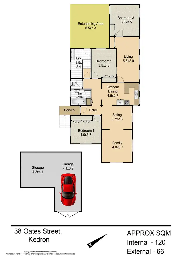 Floorplan of Homely house listing, 38 Oates Street, Kedron QLD 4031