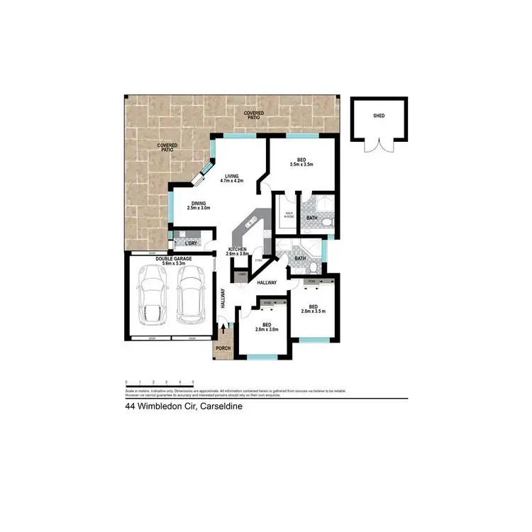 Floorplan of Homely house listing, 44 Wimbledon Circuit, Carseldine QLD 4034