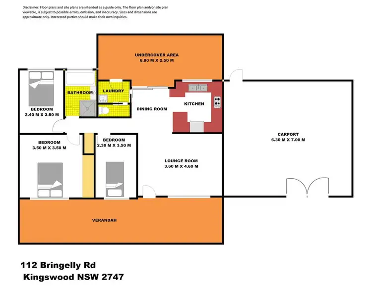 Floorplan of Homely house listing, 112 Bringelly Road, Kingswood NSW 2747
