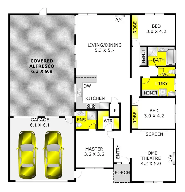 Floorplan of Homely house listing, 10 Bracknell Court, Lara VIC 3212