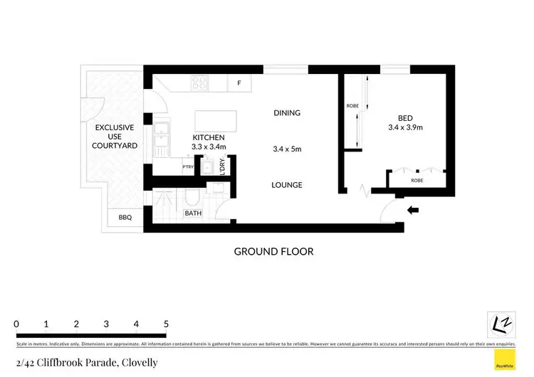 Floorplan of Homely apartment listing, 2/42 Cliffbrook Parade, Clovelly NSW 2031