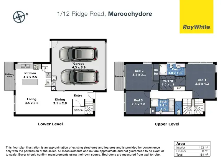 Floorplan of Homely unit listing, 1/12 Ridge Road, Maroochydore QLD 4558