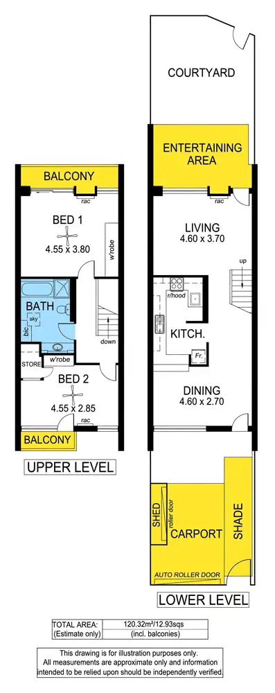 Floorplan of Homely townhouse listing, 32 Dukes Lane, Adelaide SA 5000