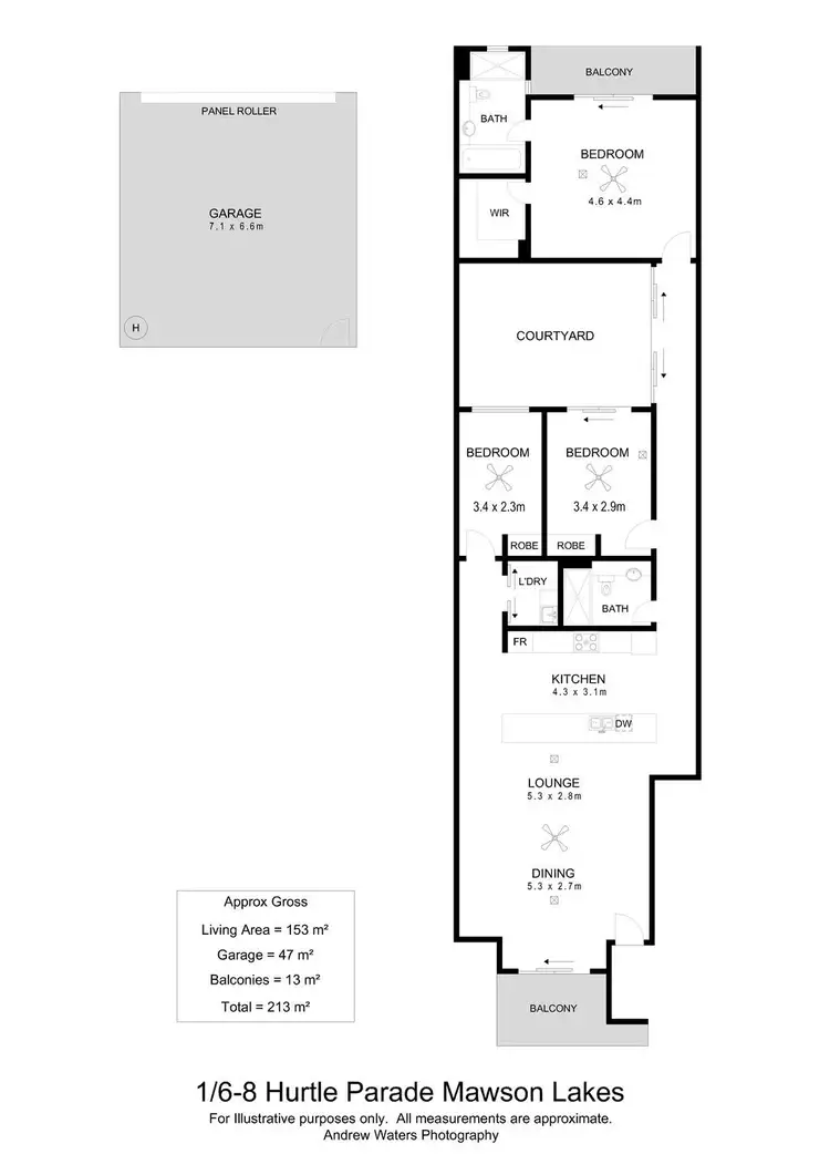 Floorplan of Homely house listing, 1/6-8 Hurtle Parade, Mawson Lakes SA 5095