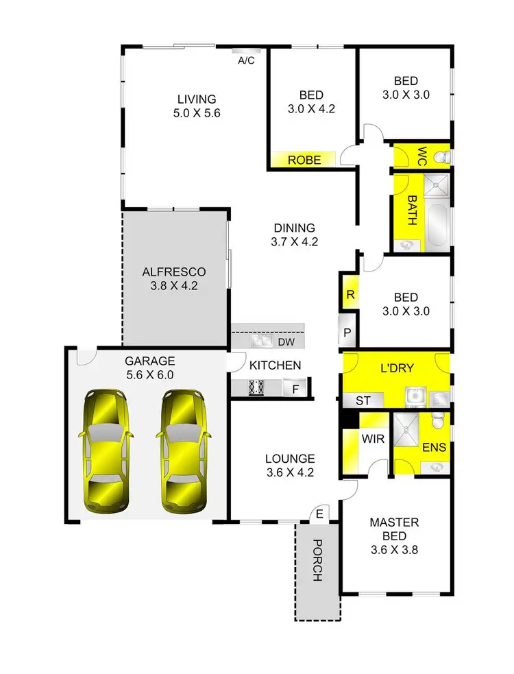 Floorplan of Homely house listing, 5 Tispa Drive, Leopold VIC 3224