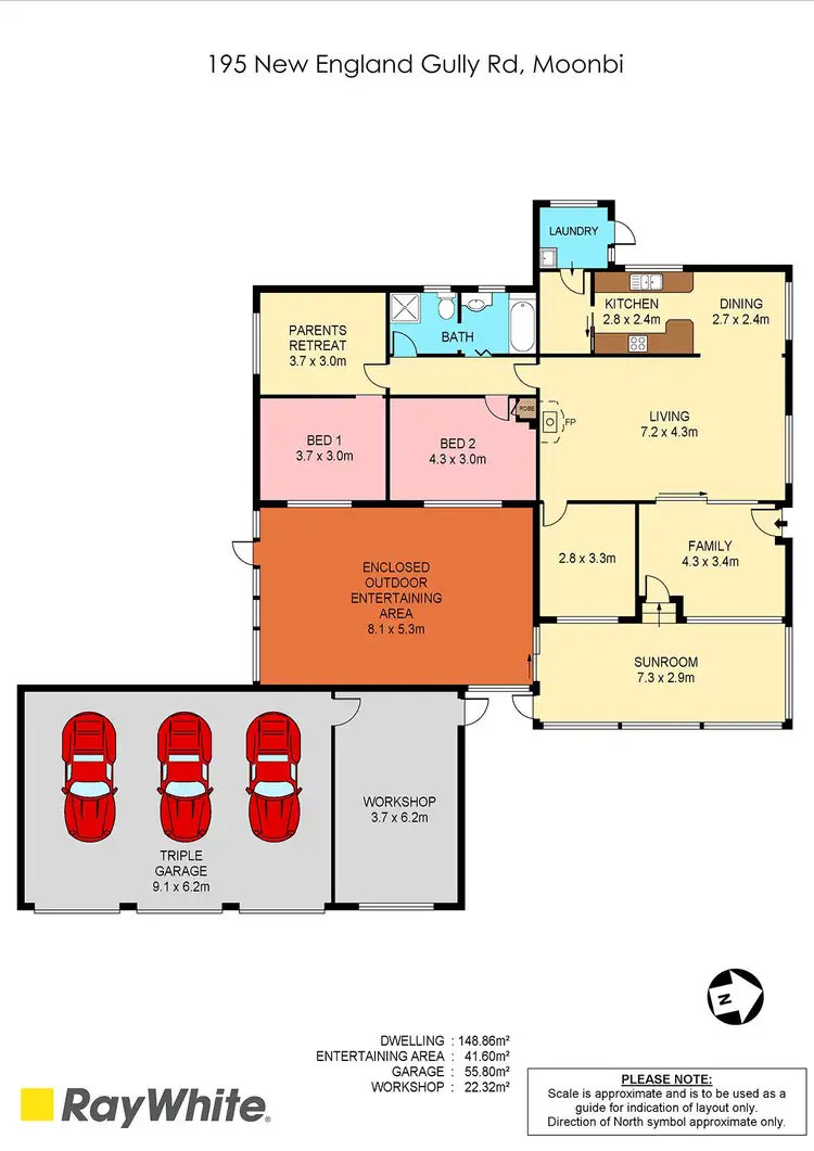 Floorplan of Homely rural property listing, 195 New England Gully Road, Moonbi NSW 2353