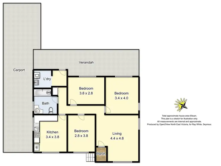 Floorplan of Homely house listing, 2 Don Court, Seymour VIC 3660