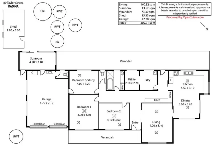 Floorplan of Homely house listing, 89 Taylor Street, Kadina SA 5554