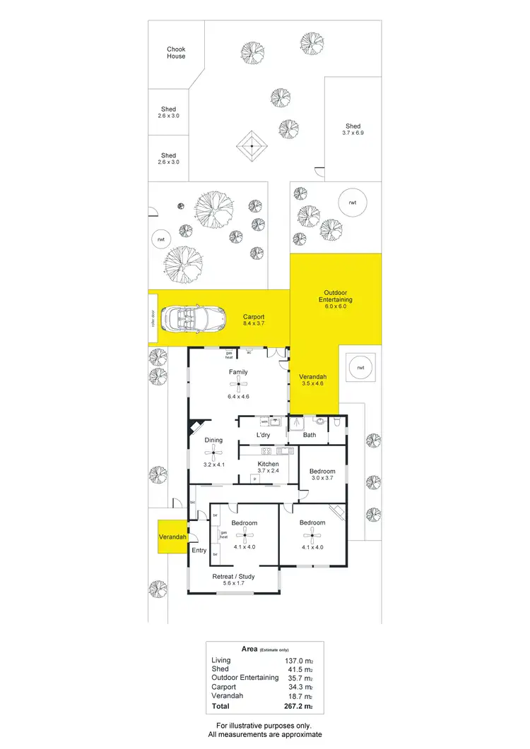 Floorplan of Homely house listing, 6 Orchard Avenue, Everard Park SA 5035