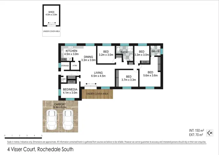 Floorplan of Homely house listing, 4 Visser Court, Rochedale South QLD 4123