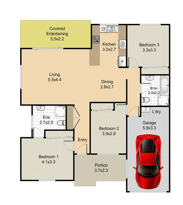 Floorplan of Homely house listing, Villa 59/58-64 Goodfellows Road, Kallangur QLD 4503