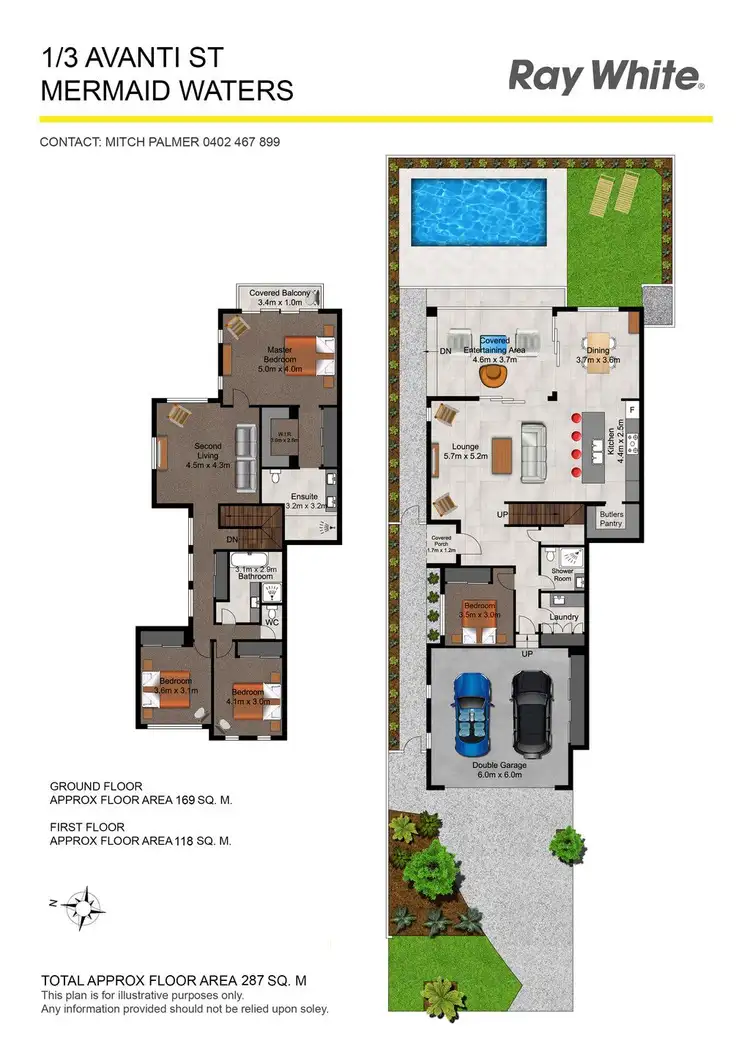 Floorplan of Homely house listing, 1/3 Avanti Street, Mermaid Waters QLD 4218
