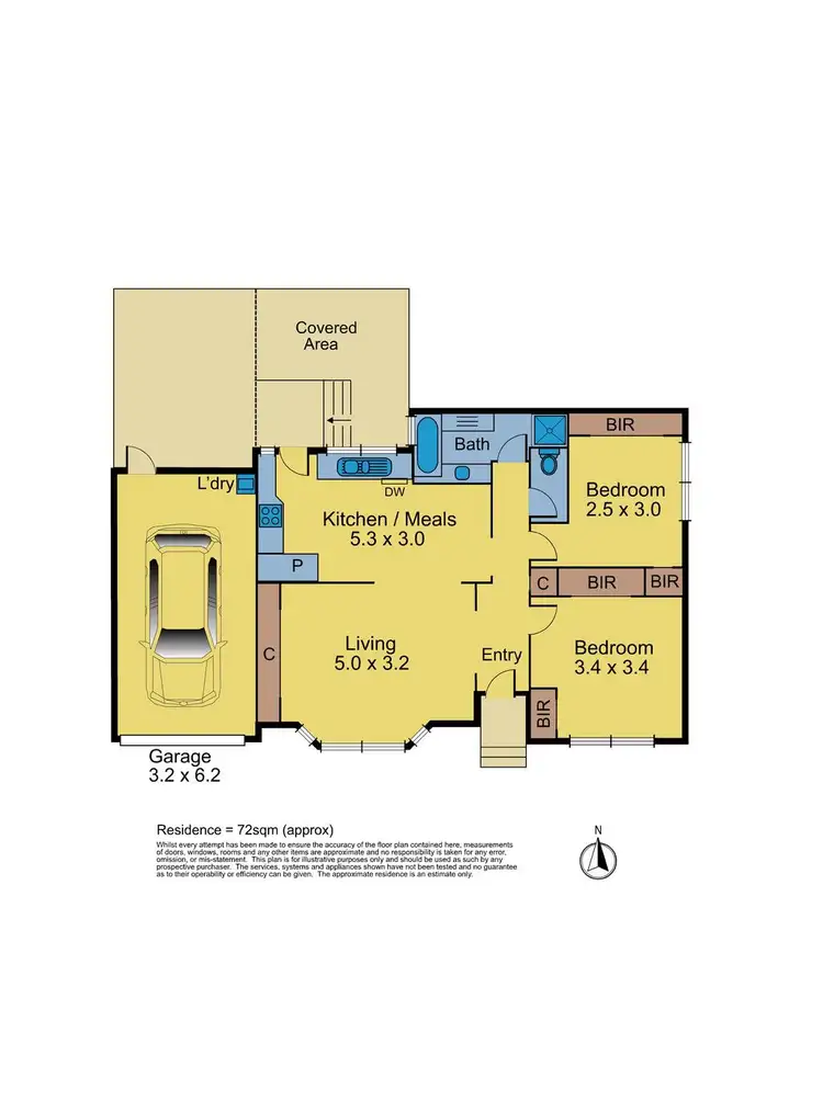 Floorplan of Homely unit listing, 1/36 Thames Street, Box Hill North VIC 3129