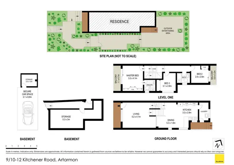 Floorplan of Homely townhouse listing, 9/10-12 Kitchener Road, Artarmon NSW 2064