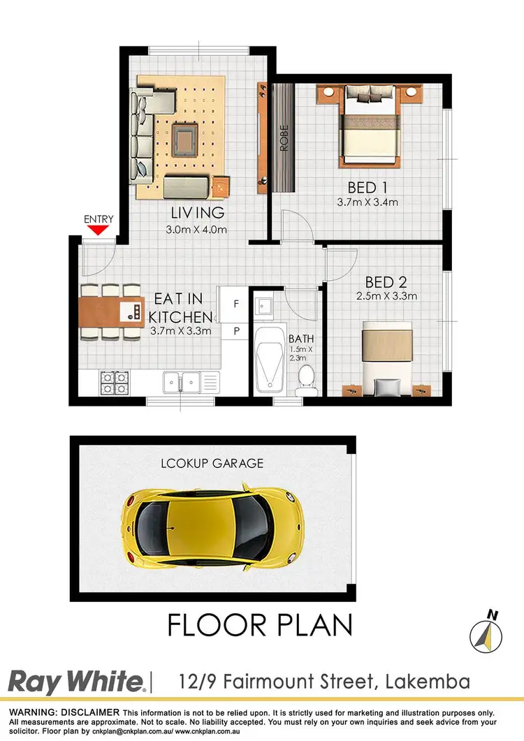 Floorplan of Homely unit listing, 12/9 Fairmount Street, Lakemba NSW 2195