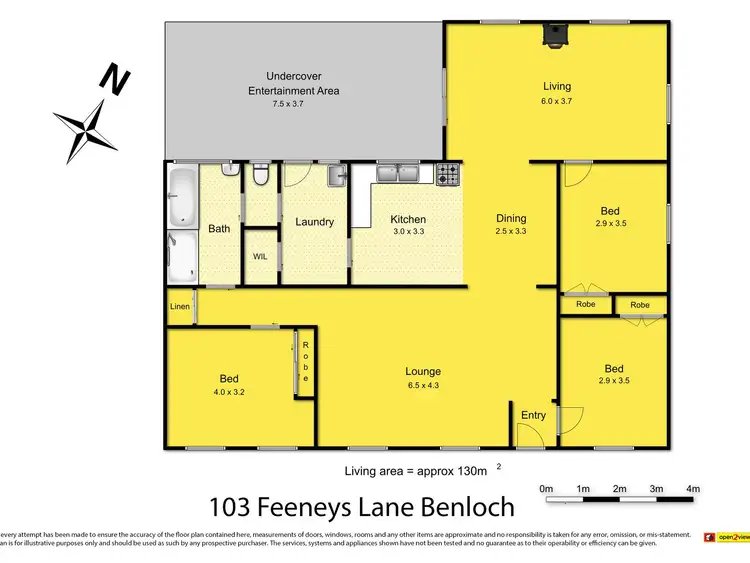 Floorplan of Homely house listing, 103 Feeneys Lane, Benloch VIC 3435