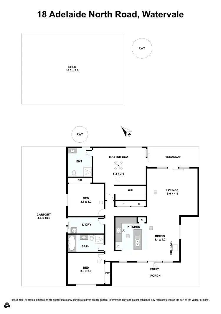 Floorplan of Homely house listing, 18 Adelaide North Road, Watervale SA 5452