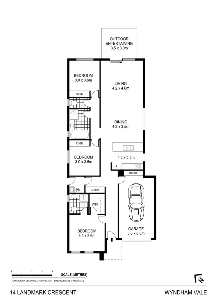 Floorplan of Homely house listing, 14 Landmark Crescent, Manor Lakes VIC 3024