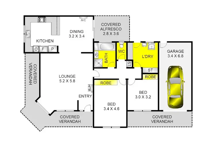 Floorplan of Homely house listing, 34 Darcy Street, Lara VIC 3212
