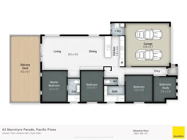 Floorplan of Homely house listing, 63 MacIntyre Parade, Pacific Pines QLD 4211