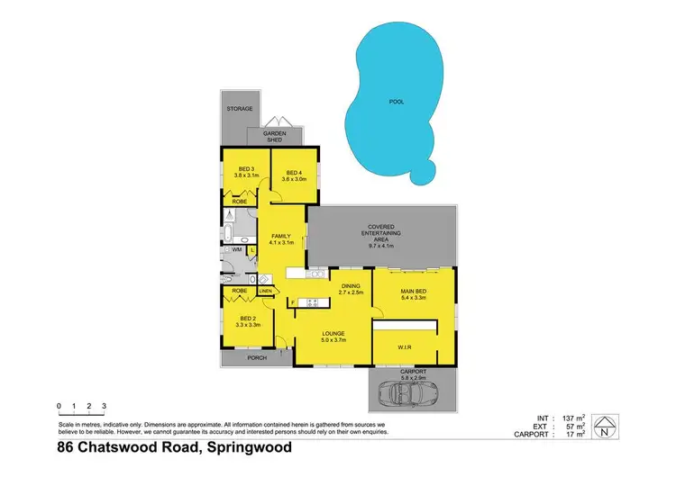 Floorplan of Homely house listing, 86 Chatswood Road, Springwood QLD 4127