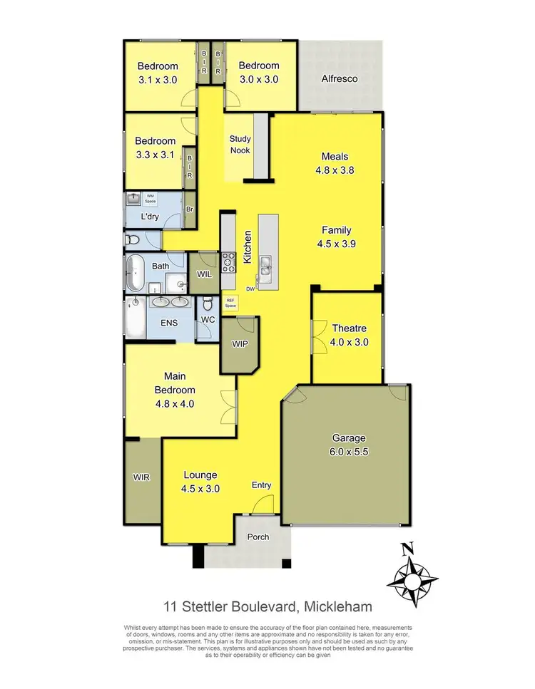 Floorplan of Homely house listing, 11 Stettler Boulevard, Mickleham VIC 3064