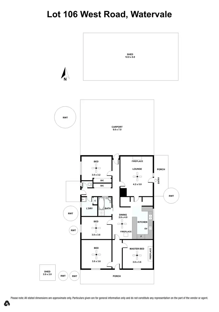 Floorplan of Homely house listing, 24-26 West Road, Watervale SA 5452