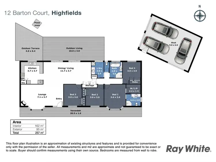 Floorplan of Homely house listing, 12 Barton Court, Highfields QLD 4352
