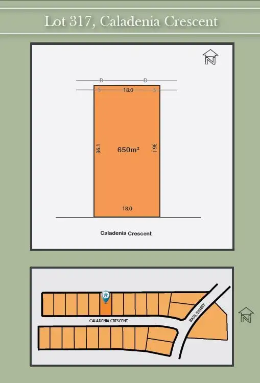 Floorplan of Homely land listing, 14 Caladenia Crescent, South Nowra NSW 2541