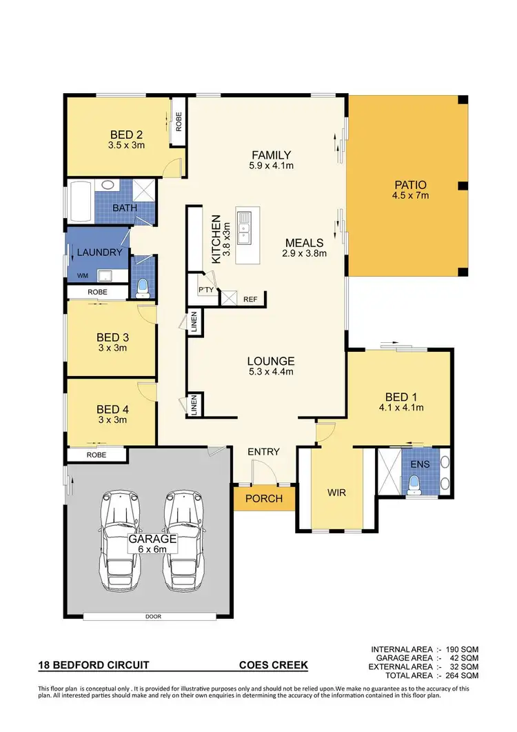 Floorplan of Homely house listing, 18 Bedford Circuit, Coes Creek QLD 4560