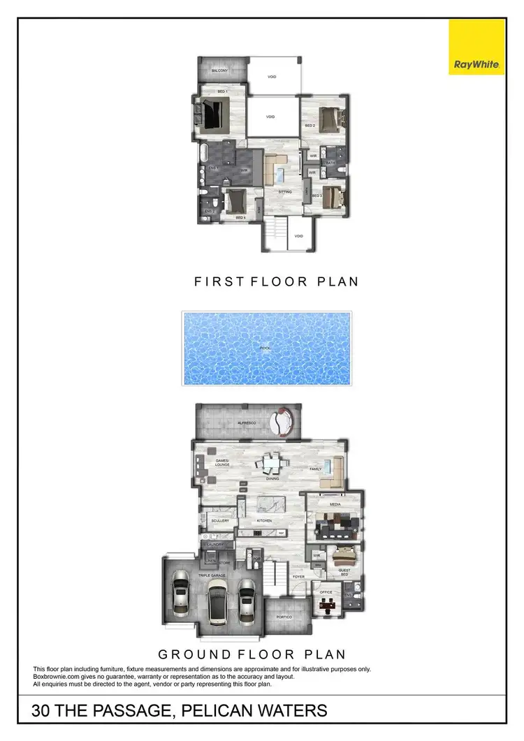 Floorplan of Homely house listing, 30 The Passage, Pelican Waters QLD 4551