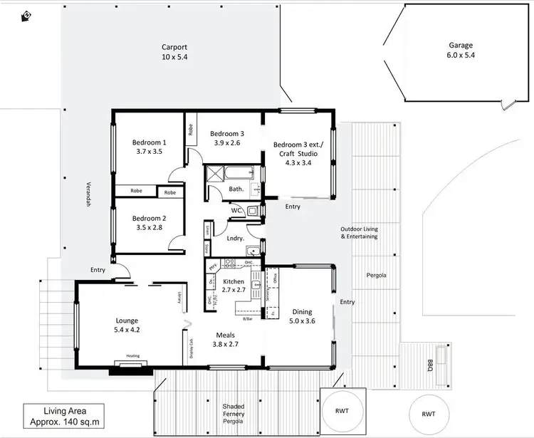 Floorplan of Homely house listing, 19 Dennis Street, Berri SA 5343