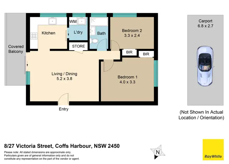 Floorplan of Homely unit listing, 8/27 Victoria Street, Coffs Harbour NSW 2450