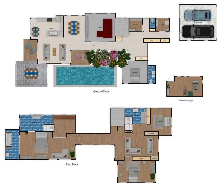 Floorplan of Homely house listing, 8033 Key Waters, Sanctuary Cove QLD 4212